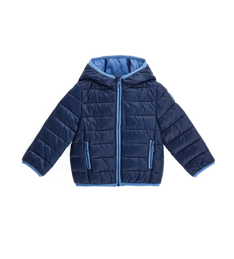 GIUBBINO IMBOTTITO CON CAPPUCCIO BLU Tg. M