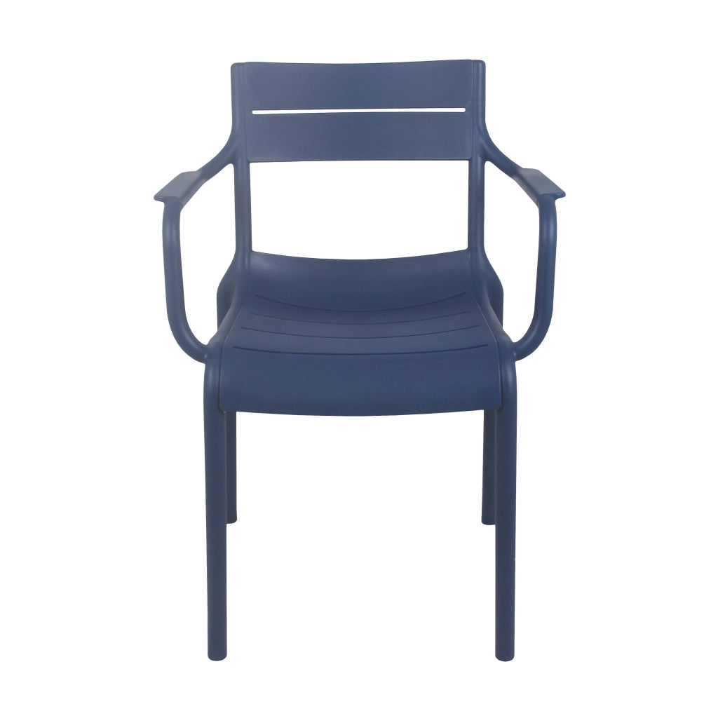 Oviala - Poltrona da giardino in plastica blu Pacifico