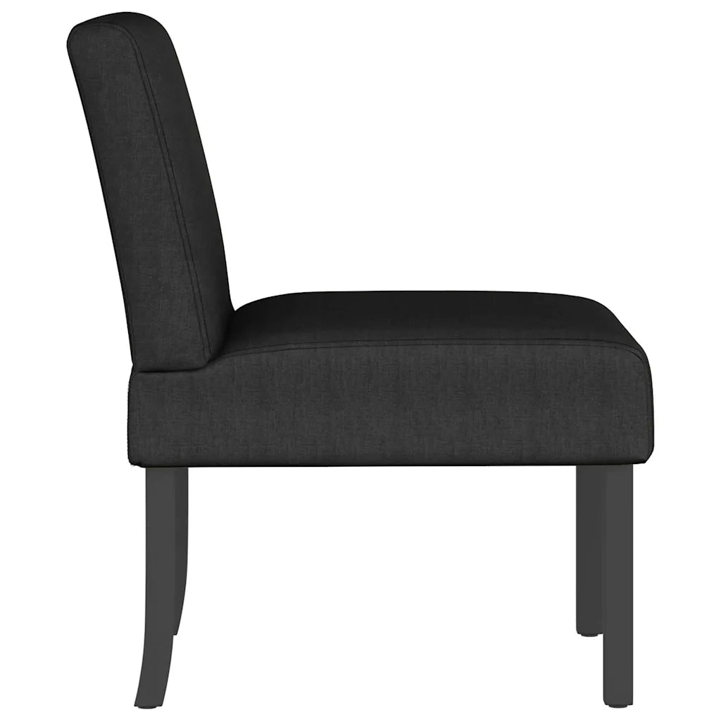 Fauteuil sans accoudoirs noir tissu