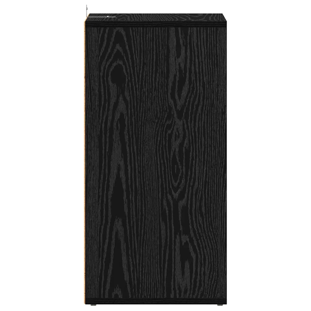 Mobile per scarpe 2 pcs Rovere Nero 32 x 35 x 70 cm 862687