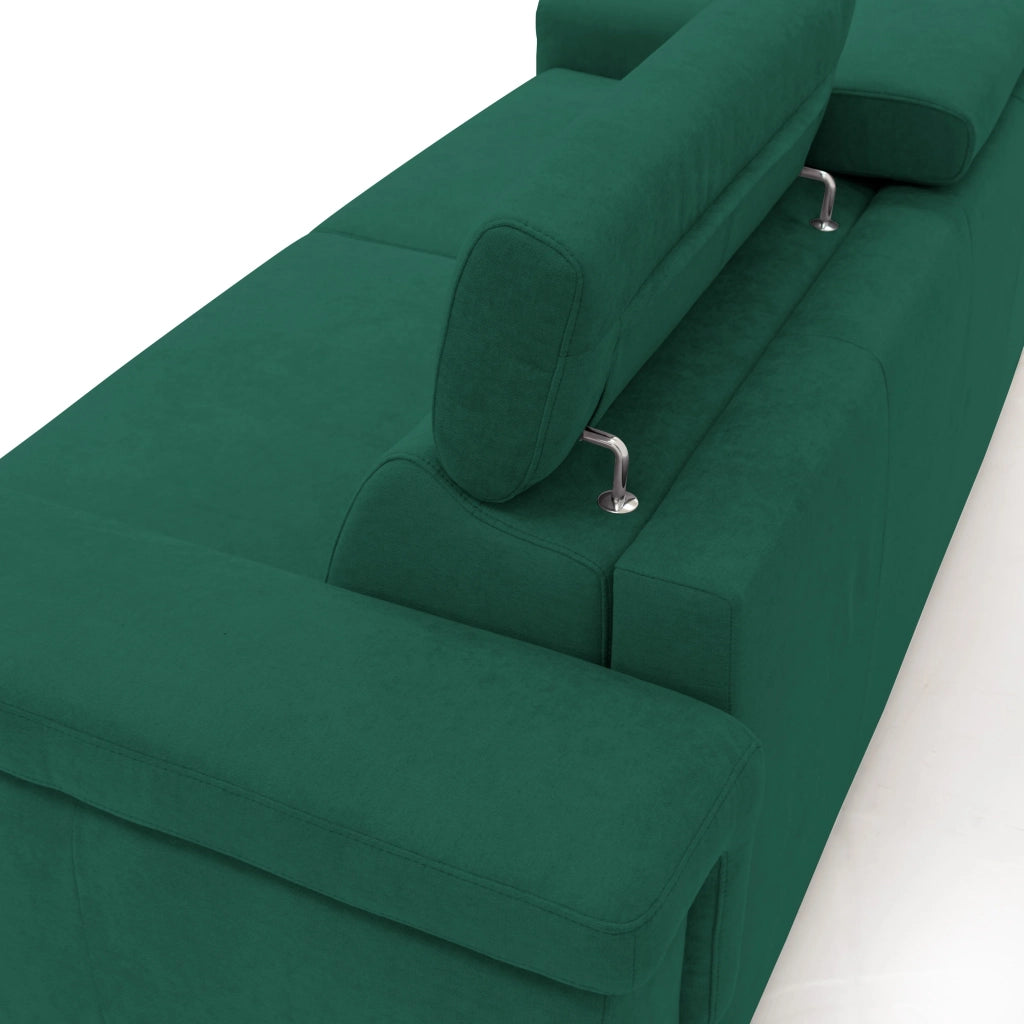 Giunone Divano letto mat. H18 240 cm (mat. 160x197 cm) verde