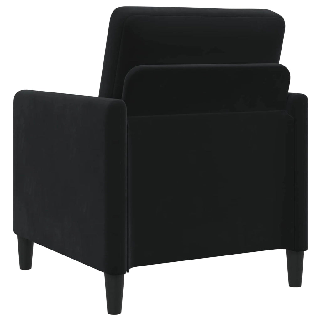 Set di Divani con Storage 2 pz Nero Poliestere 3429252
