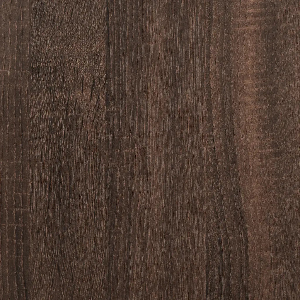 Mobile porta TV a parete pratico e dal design industriale 80 x 31 x 39,5 cm realizzato in legno composito di rovere marrone 02_0049629