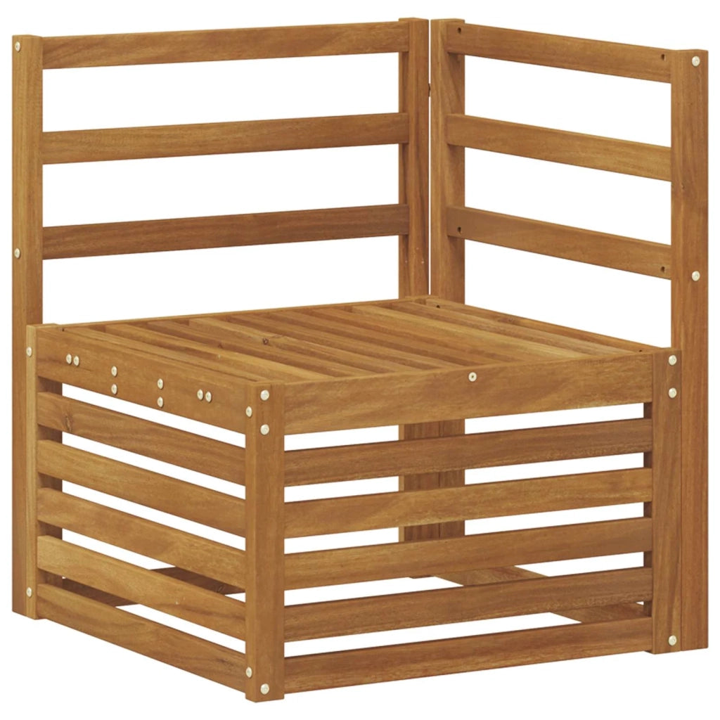 Set di divani da esterno 6 pz Naturale Legno di Acacia Massello 3384805