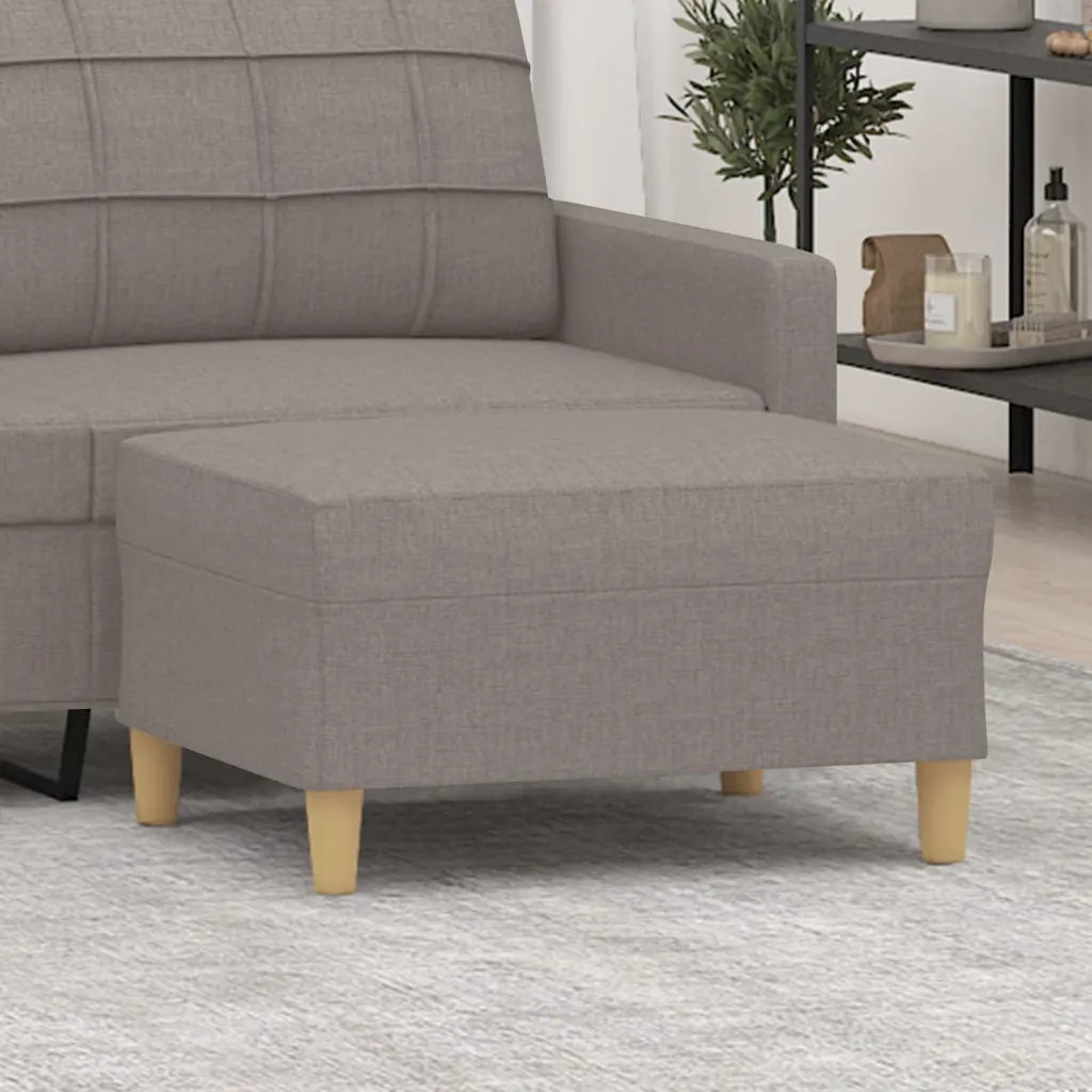 Poggiapiedi Tortora 70x55x41 cm in Tessuto 349278