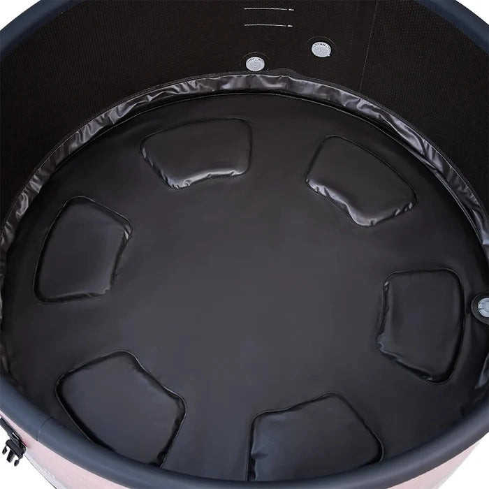 Vasca Idromassaggio Piscina Spa Duet Diva Smart 6 Adulti 930 L Ø173x65 cm in PVC Effetto Legno