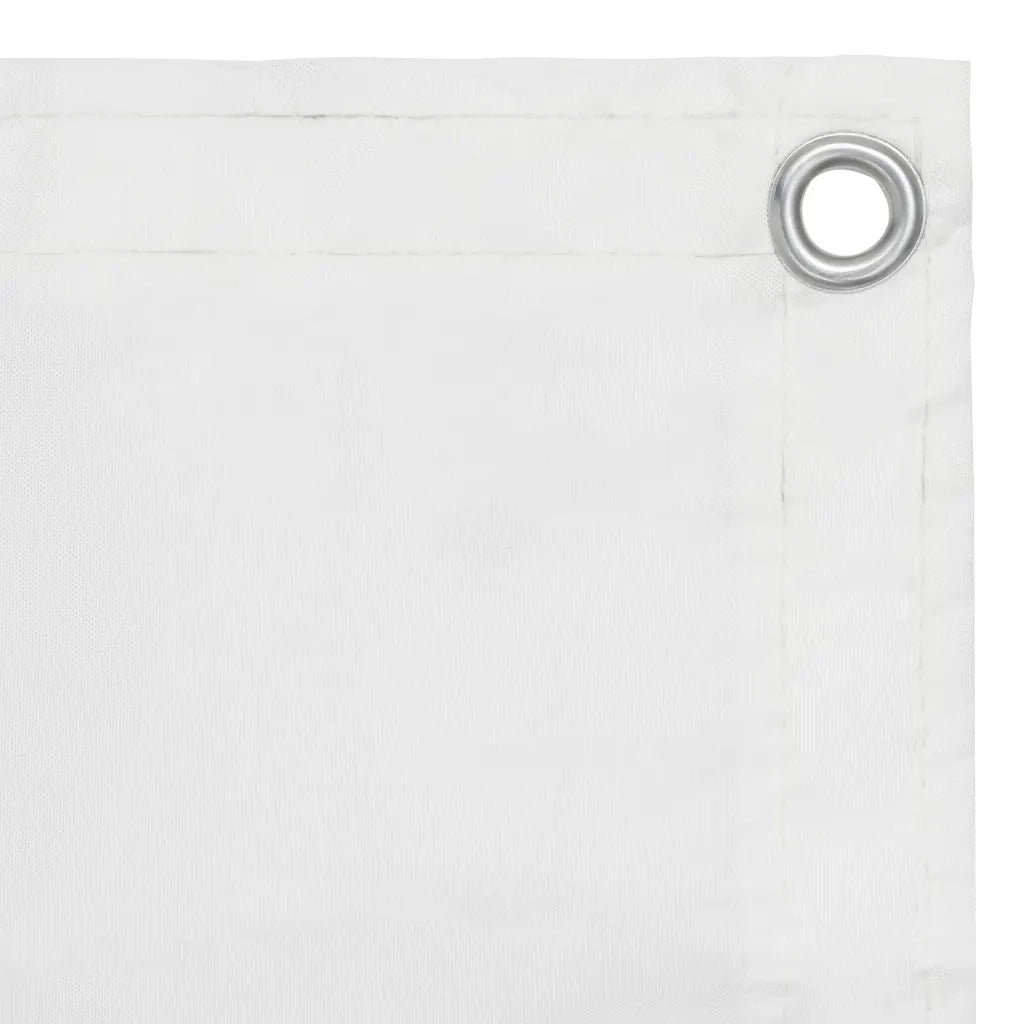 Schermo da balcone | Paravento da Balcone Bianco 75x600 cm in Tessuto Oxford