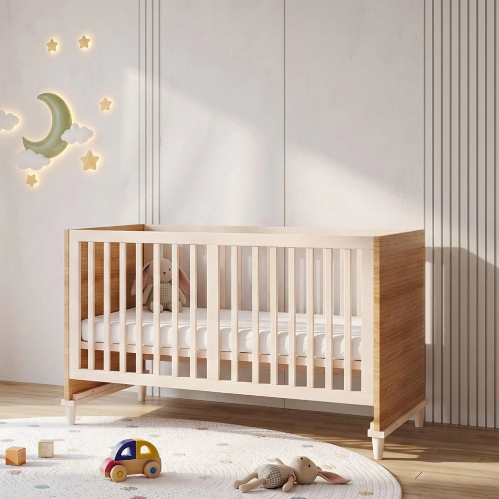 Letto per bambini ¨C Minimal ¨C Legno di pino, colore legno naturale, 70x140x87 cm, senza materasso