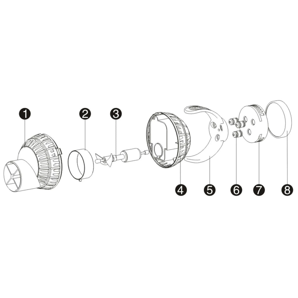 Pompa di flusso Wavemaker con supporto magnetico 4000 l/h 6 watt 16_0002376