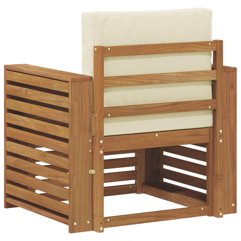 Set di divani da esterno Legno di Acacia Massello e Poliestere 3436360