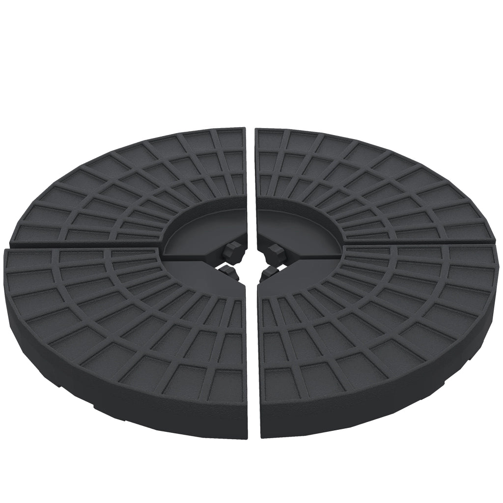 Base per Ombrellone con Sacco di Sabbia ¨C Minimal ¨C 52 Litri, 60 kg, Nero