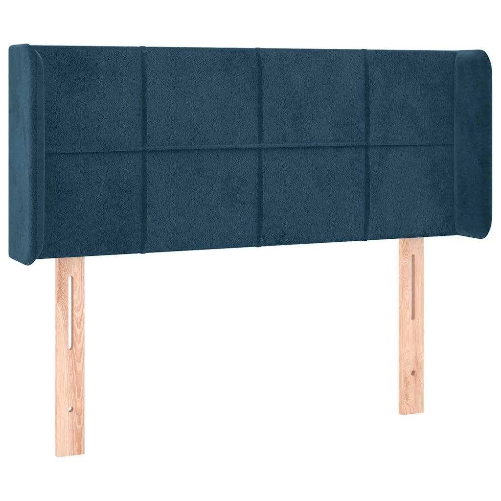Testiera a LED Blu scuro 93x16x78/88 cm in Velluto 3123276