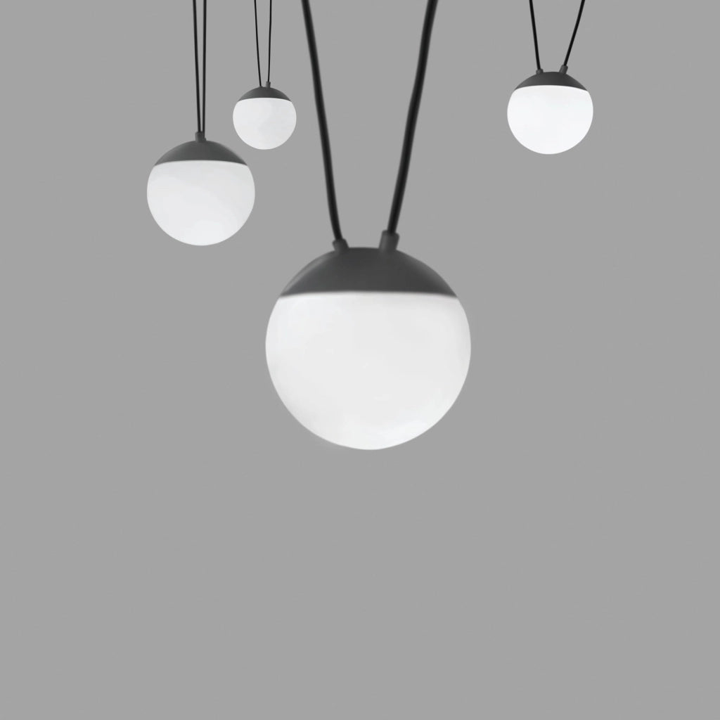 Faro Barcelona 28376-4L - MINE SPACE 4L Sospensione grigia