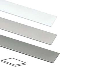 PROFILO PIATTO IN ALLUMINIO- - mm.20 mt.2 bianco - 5 pezzi