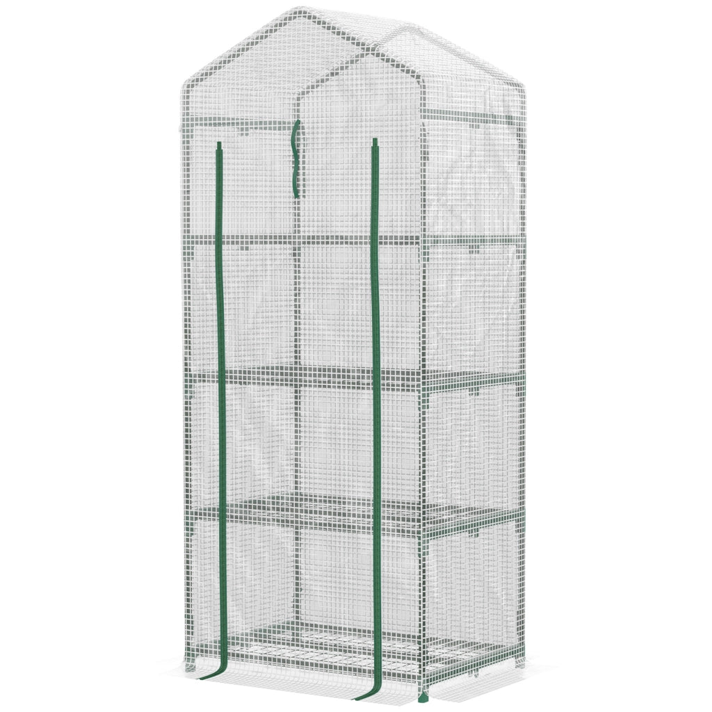 Serra da Giardino ¨C zephmum ¨C Bianco 70x50x160 cm 4 Ripiani