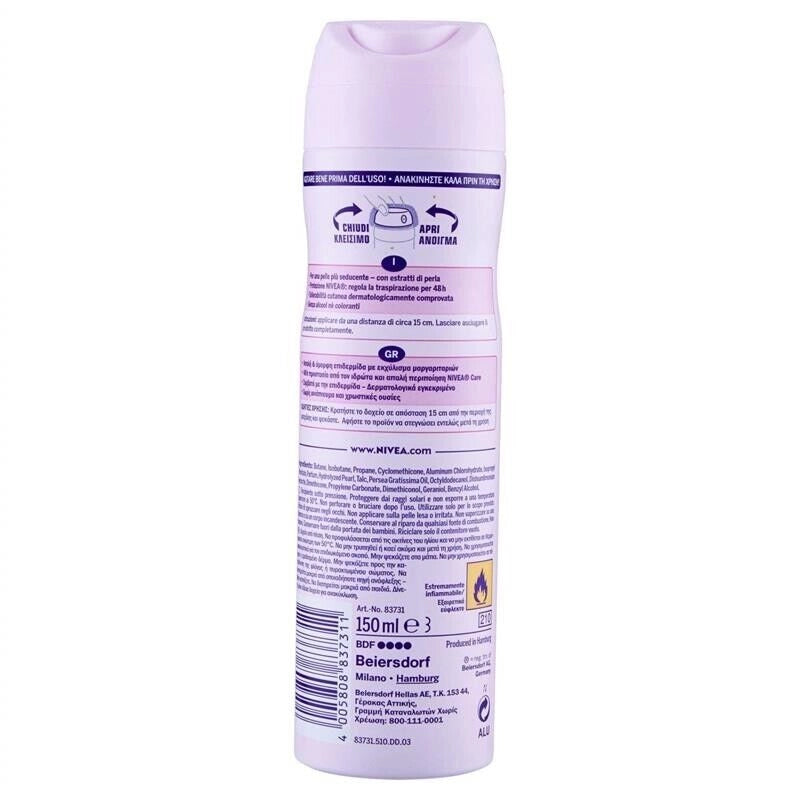 SET 3 NIVEA DEO SPRAY 150ML PEARL E BEAUTY