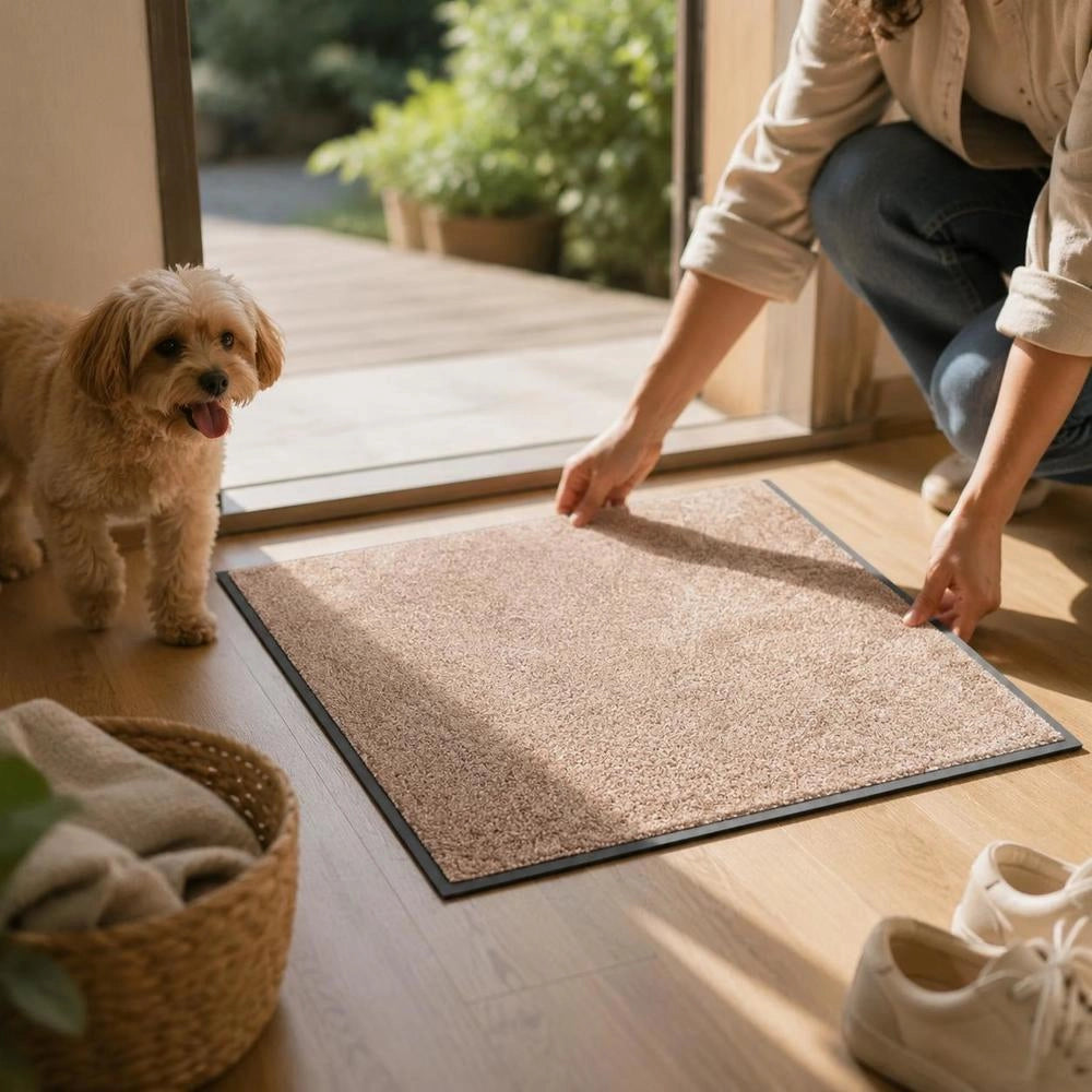 Beige Doormat 80x120 Cm