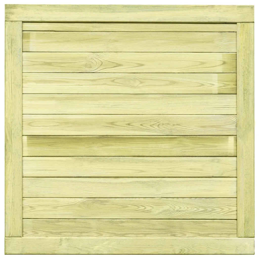 Cancello da Giardino-Porta da giardino in Legno di Pino Impregnato 100x100 cm