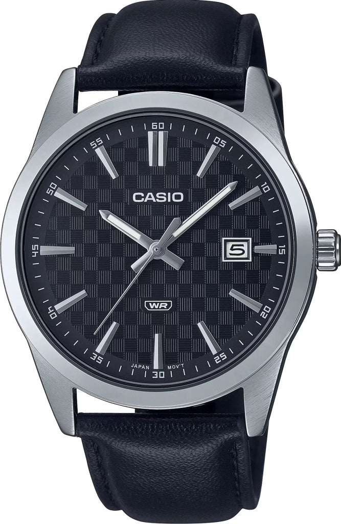 CASIO COLLECTION Mod. DATE - CARBON LOOK - SILVER & BLACK