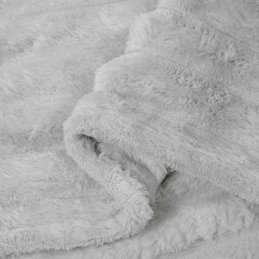 Coperte da Pile 6 pcs Grigio 270 x 240 cm Panno