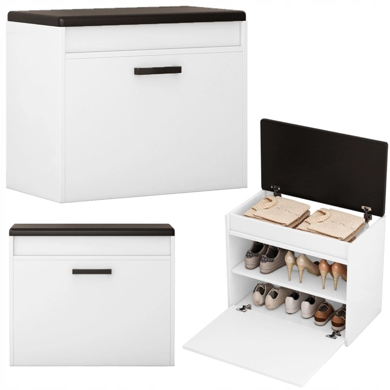 Scarpiera Bianca 60x35x49 cm Ideale per Ingresso