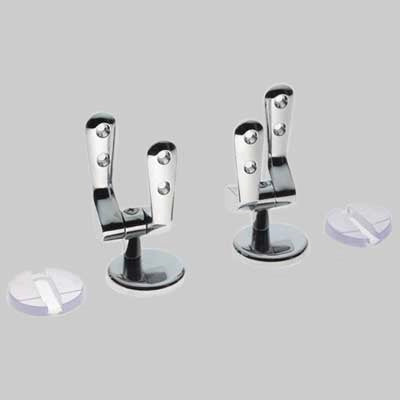 COPPIA CERNIERA REGOLABILE UNIVERSALE  Cromata     MADE IN ITALY