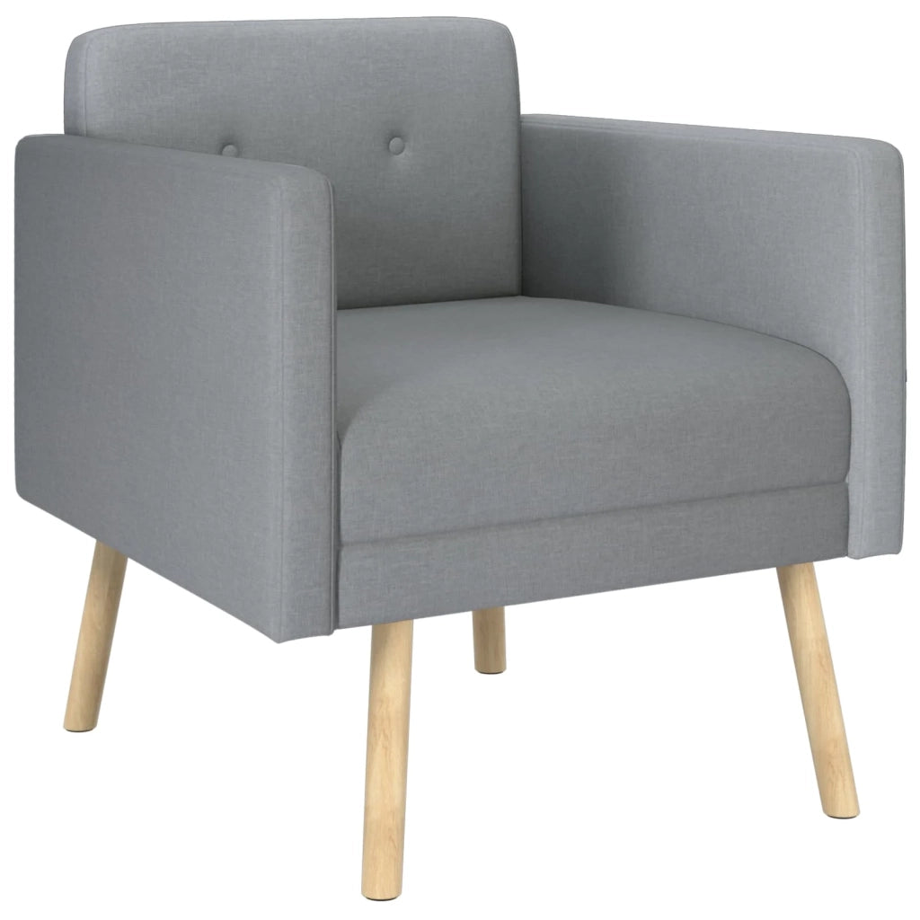 Sedia d'accento Grigio Chiaro Tessuto 42044782
