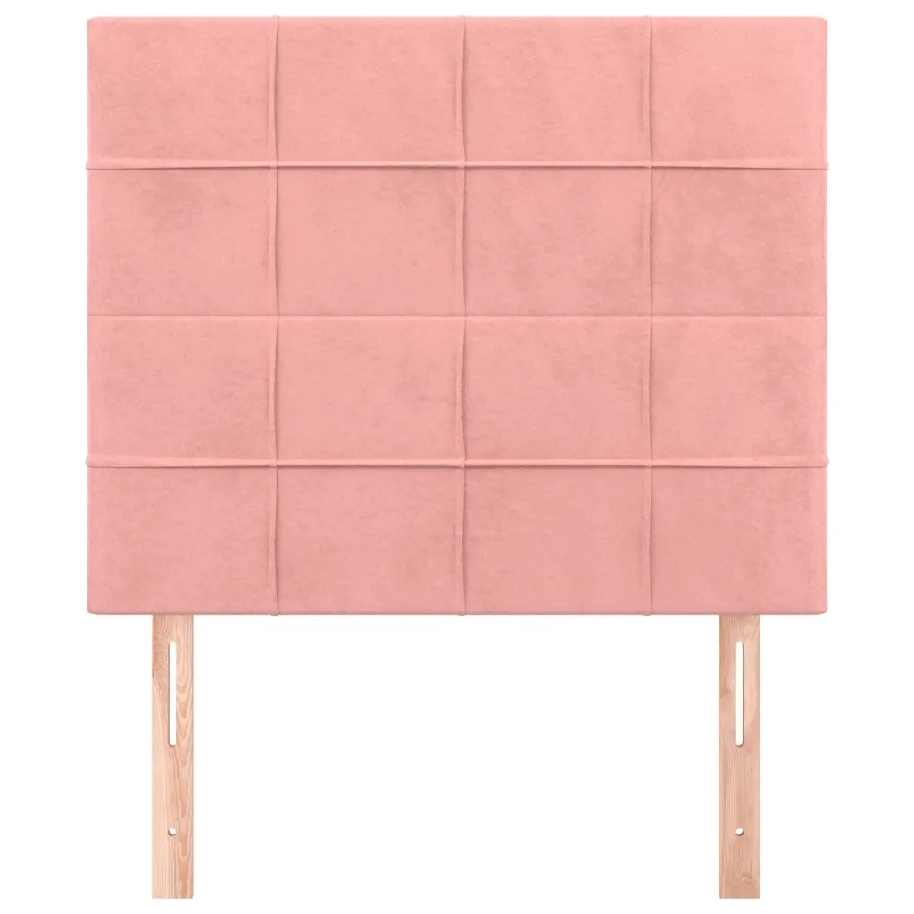 Testiera | Testata Rosa 80x5x118/128 cm Velluto