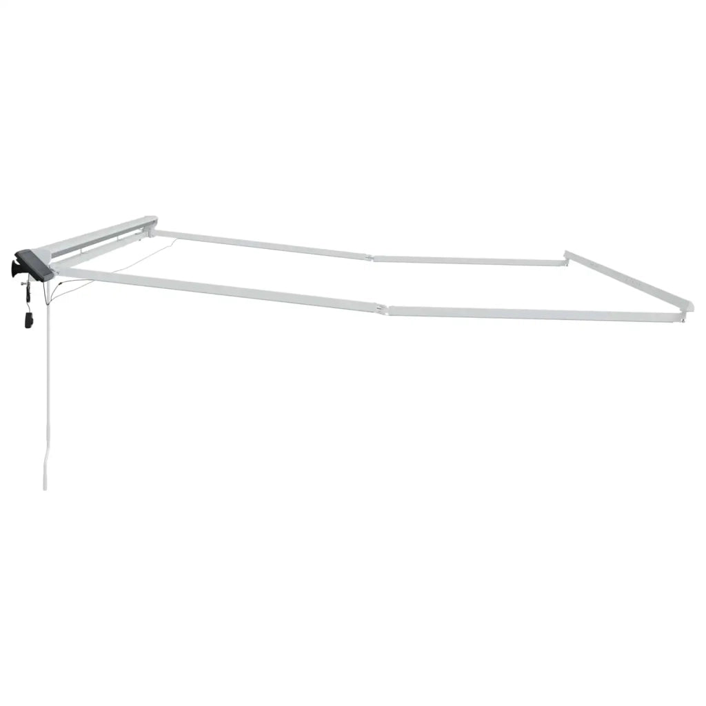 Cornice per Tenda Manuale con LED Bianco 5 × 3,5 m Alluminio 42024805