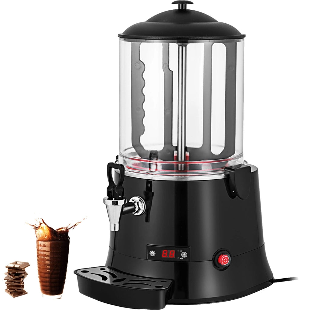 Distributore e Fonditore di Cioccolata Calda 220V 400W Macchina Erogatrice Digitale Temperatura Regolabile 30-90 ℃ 400x320x570 mm