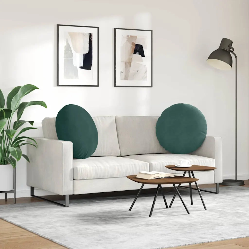 Cuscini per Seduta 2 pz | Cuscini per sedie Verde Scuro ? 80 x 29 cm Velluto