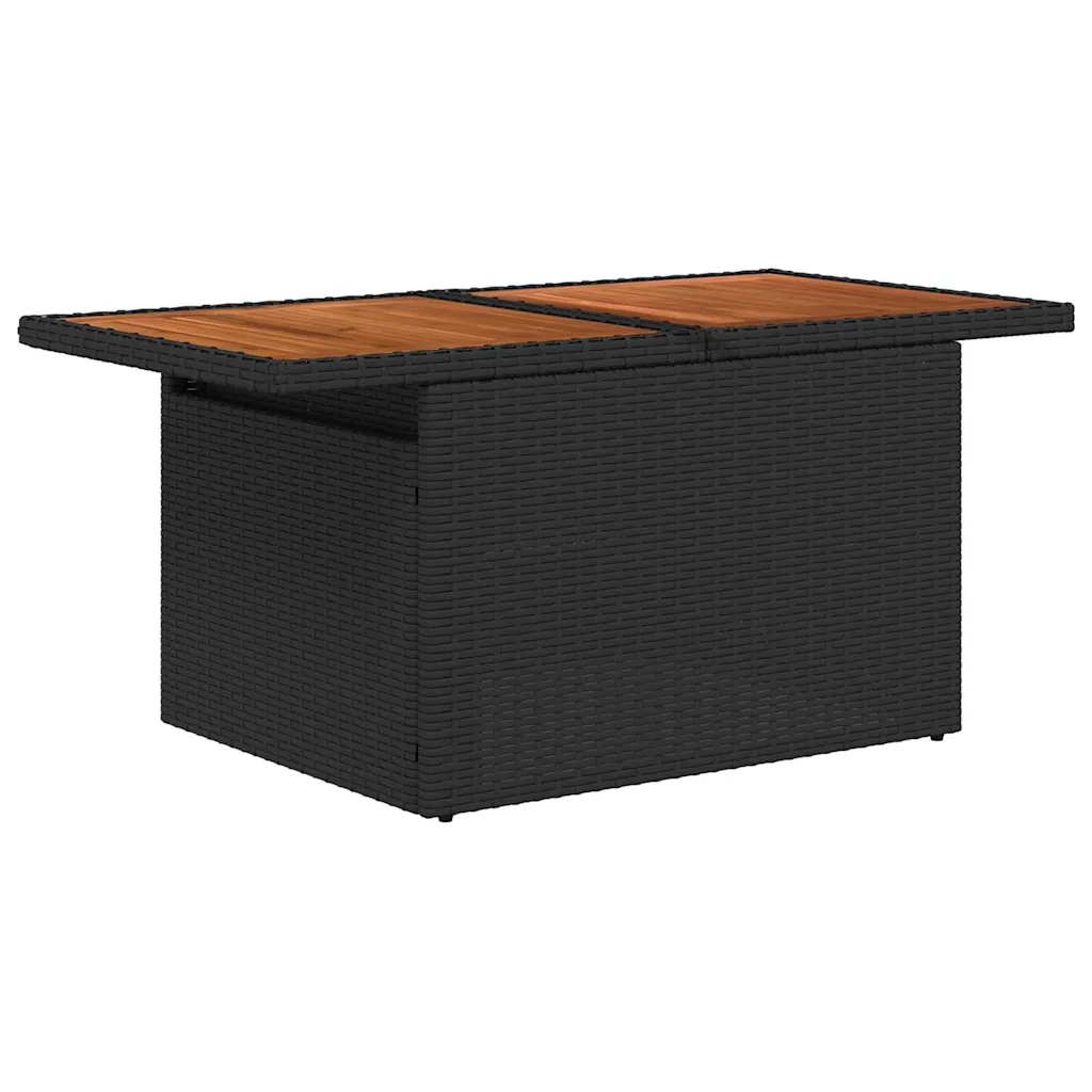 Set Divano da Giardino 8 pcs Nero polyrattan 3361312