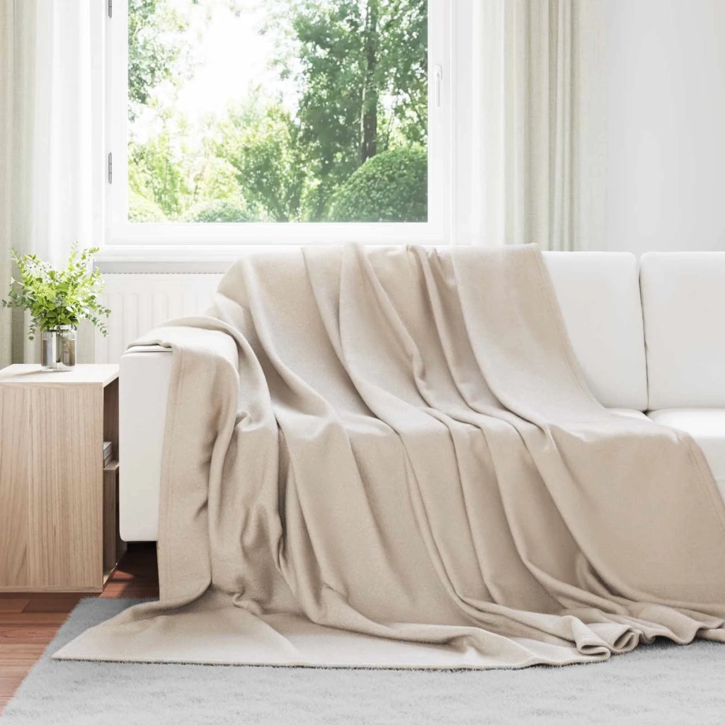 Coperte da Pile 24 pcs Beige 270 x 240 cm Panno