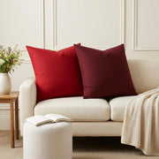 Cuscino con cuscino HEERLEN 2 pz Rosso Tessuto 928024