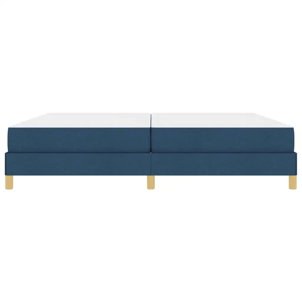 Letto a molle con materasso Blu 200 x 200 cm Tessuto