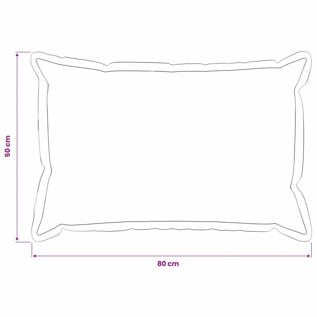 Federa 2 pcs HOUTEN Marrone 50 x 80 cm Lino 920033