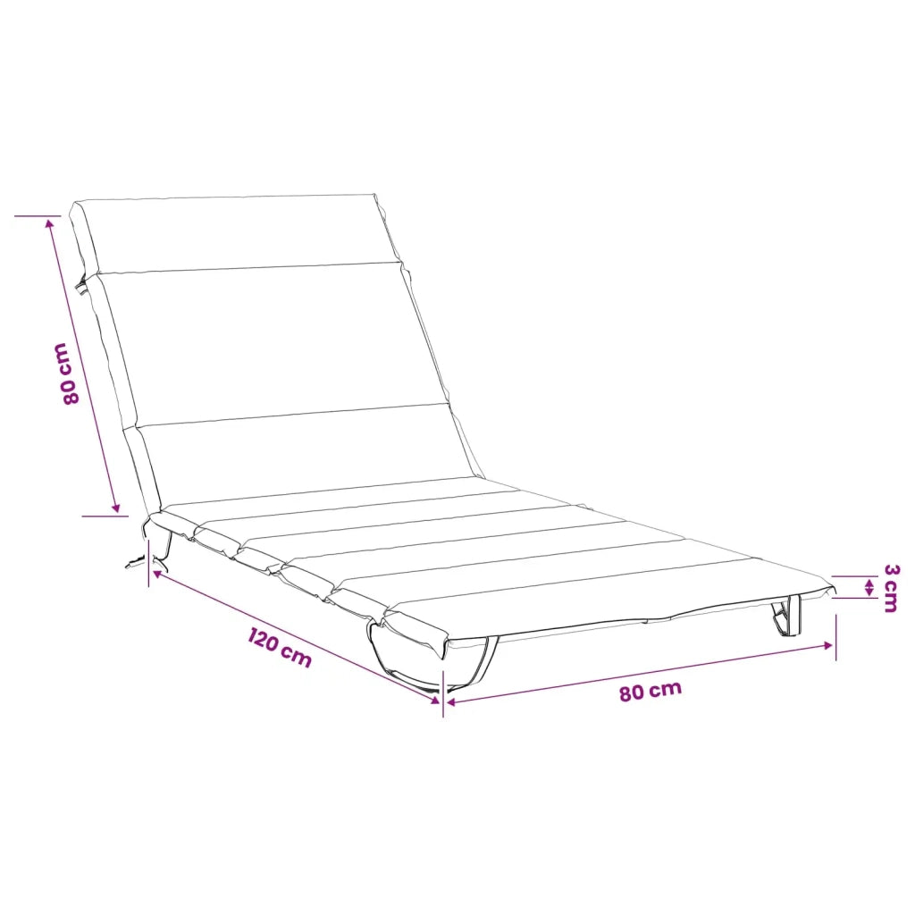 Cuscino per Lettino GEMERT 100% Poliestere Multicolore 948576