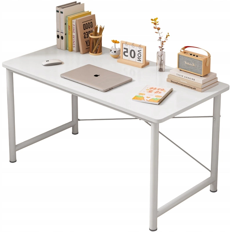 Scrivania per Computer Ragazzi 100 cm Stile Loft Moderno Bianca
