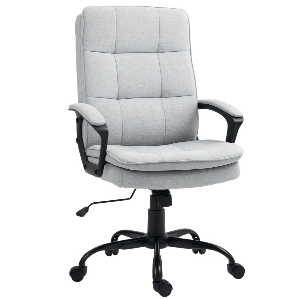 Sedia da Ufficio Ergonomica con Schienale Alto e Dondolo ¨C Minimal ¨C Grigio