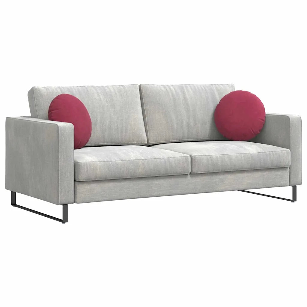 Cuscini per Seduta 2 pz | Cuscini per sedie Rosso Vino ? 40 x 13 cm Velluto