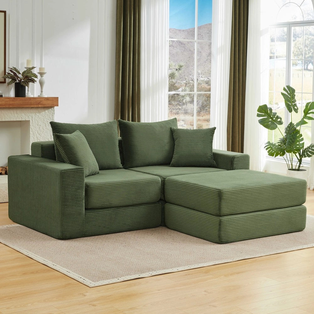 Divano letto modulare ¨C Minimal ¨C imbottito morbido