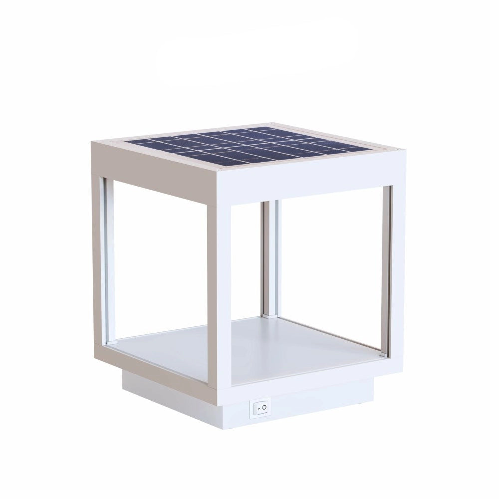 Lanterna Visor Solare a Led da 3,5w a batteria, IP54 Bianco