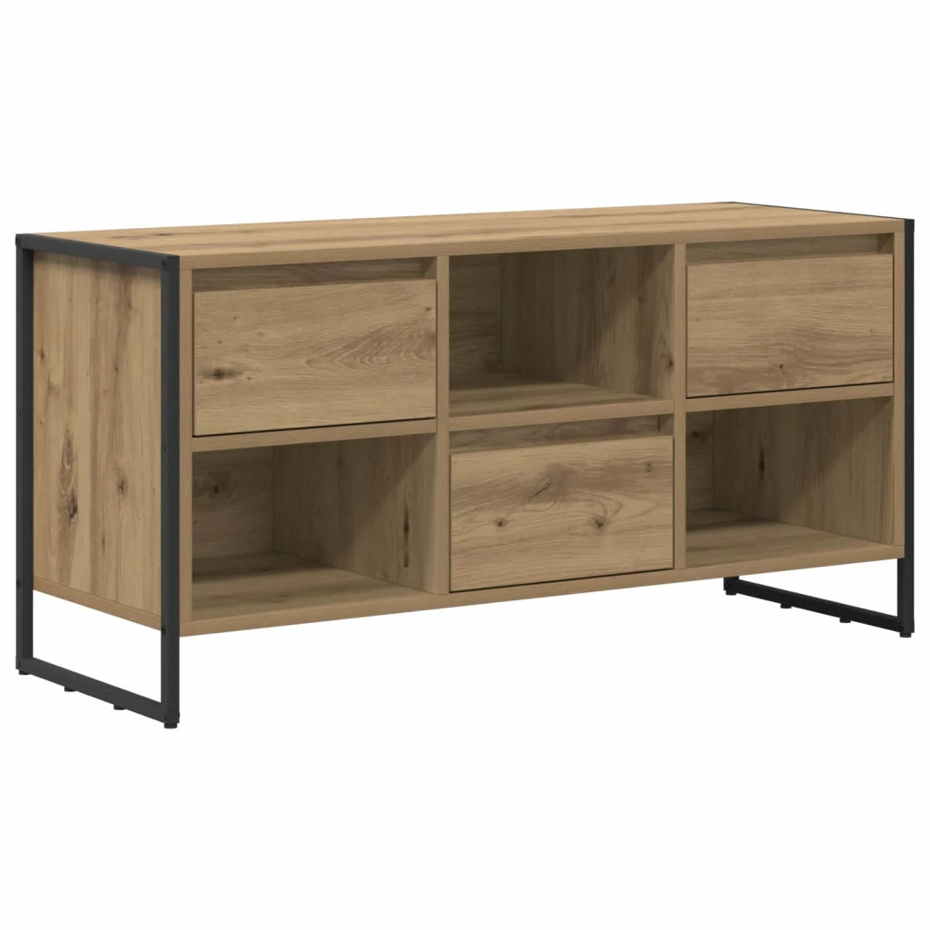 Mobile TV | Armadietto TV | Mobile Porta TV con cassetto Rovere Artigianale 100 x 36 x 49,5 cm