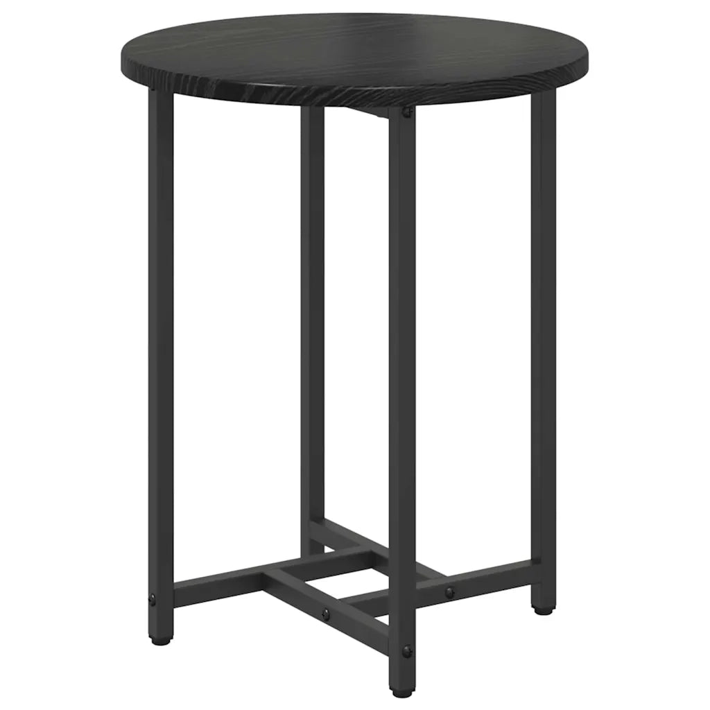 Set tavolini 2 pz | Tavolo laterale Rovere Nero