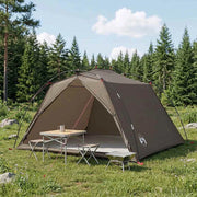 Tenda a tunnel 4 persona Marrone e Grigio 42019360