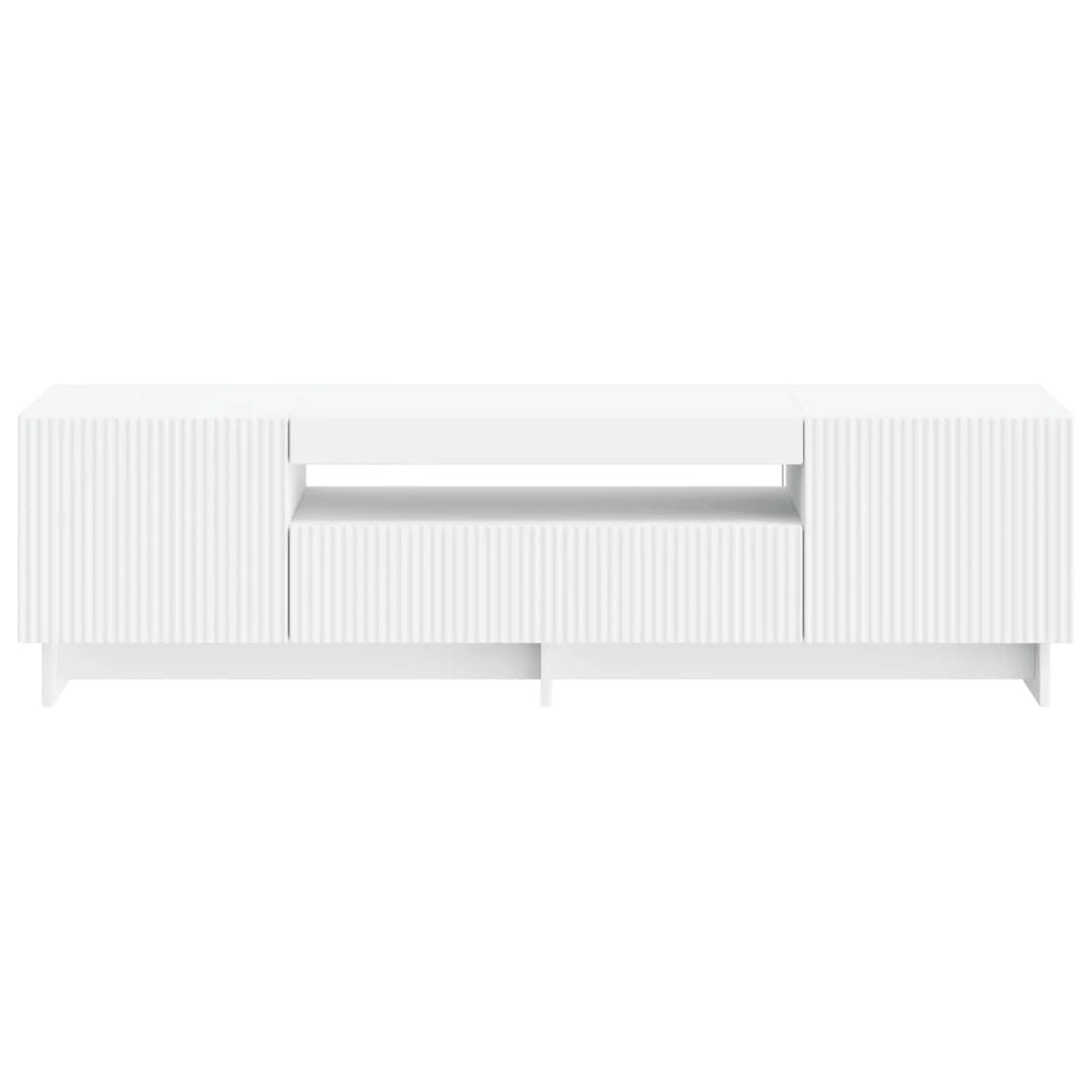 Mobile TV LED EDE 153 x 35 x 43 cm Bianco Legno ingegnerizzato 896025