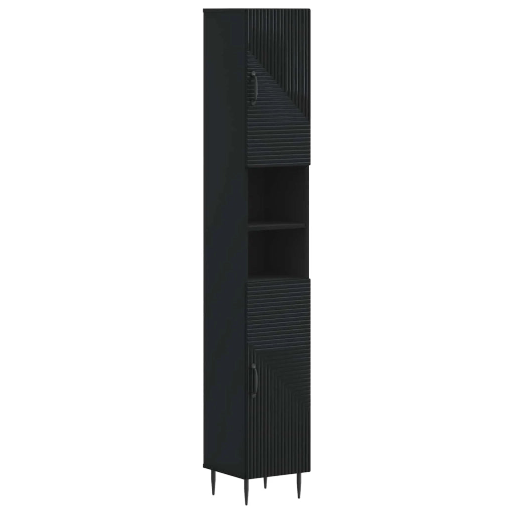 Set di Armadi da Bagno da 2 Pezzi HAARLEM Nero 3417532