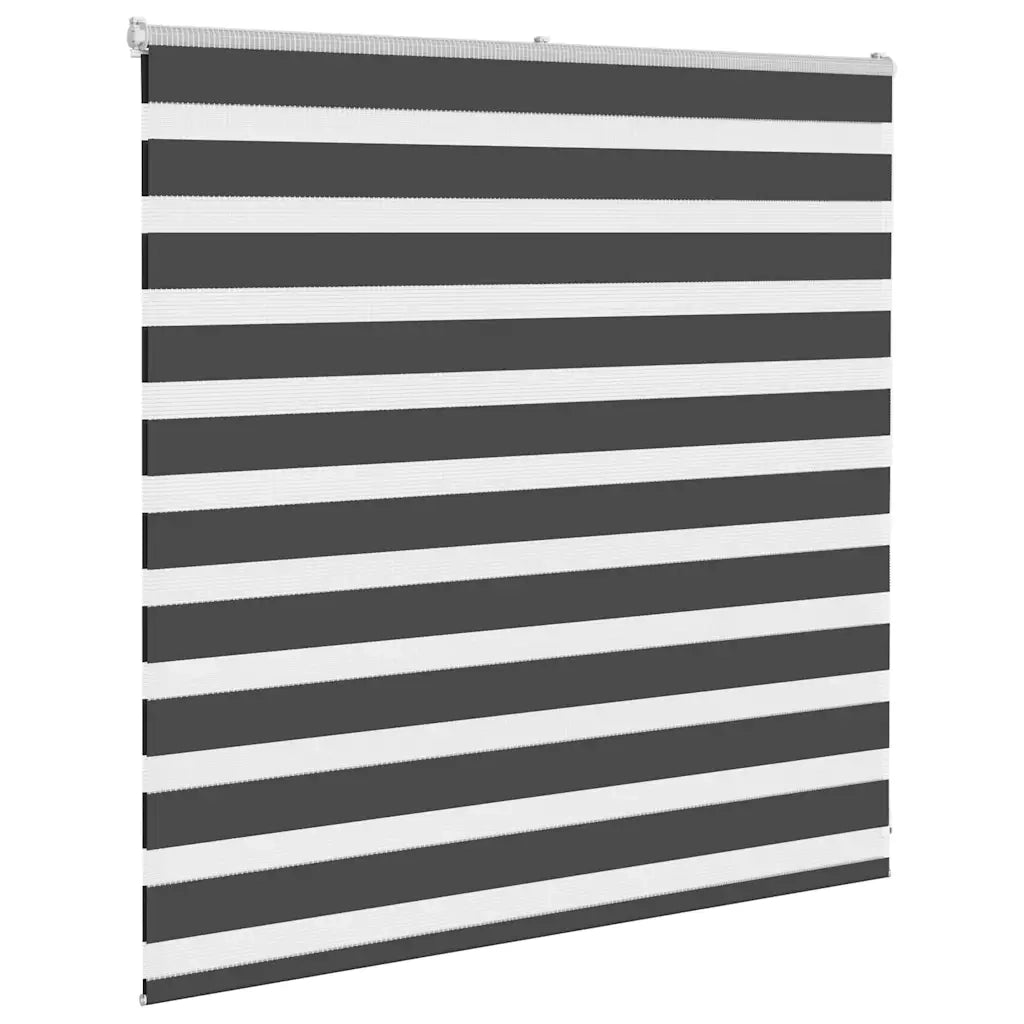 Tenda a Rullo Zebra Nero Larghezza Tessuto 140,9 cm Poliestere 4014218