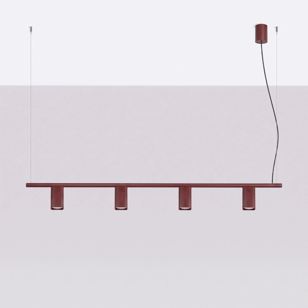 Lampadario RAYO 4 bordeaux