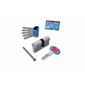 SECUREMME CILINDRO K1 5CH+1C 30+50 CROMO SAT- 1,0 pz